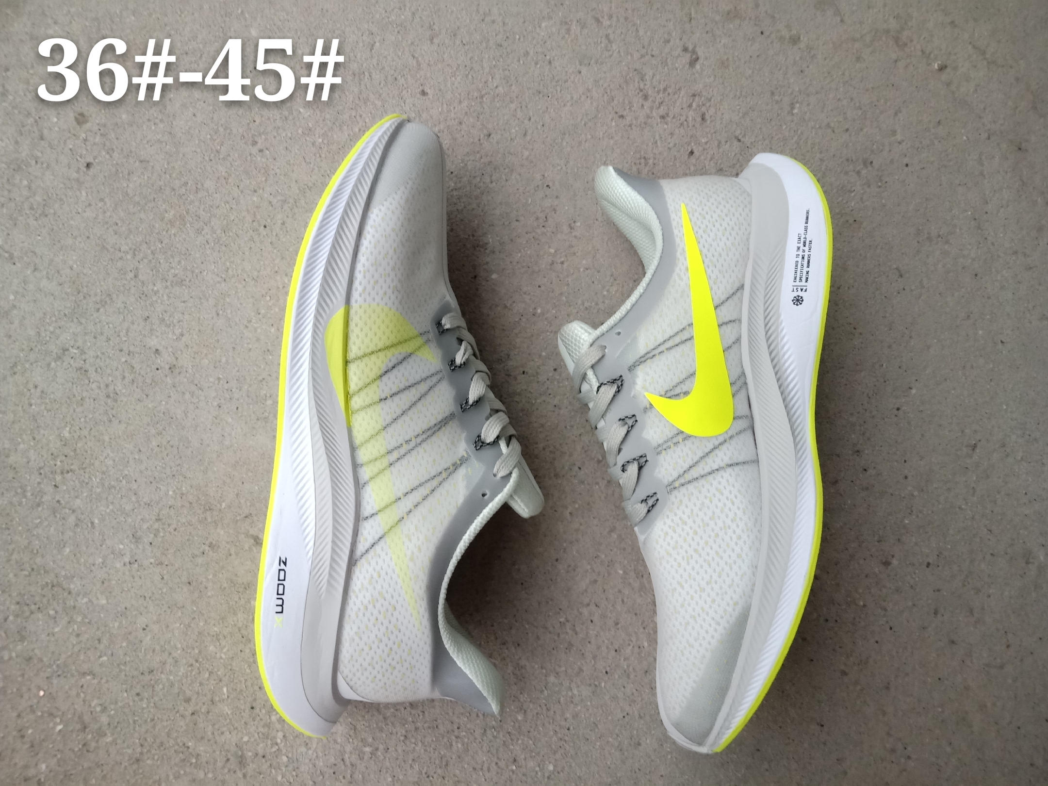 Nike Air Zoom Pegasus 35X Grey Yellow Shoes